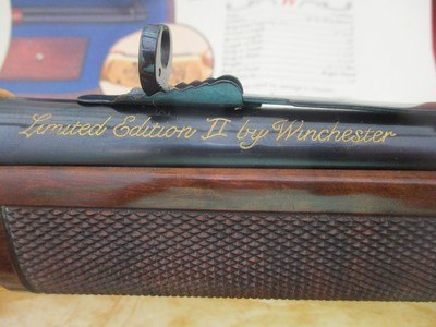 Winchester 94 Limited Edition 11 30-30 Saddle Ring Carbine full coverage leaf engraving by WCS engraver John Ulrich 1978 - Image 5 of 19