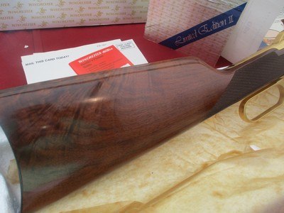 Winchester 94 Limited Edition 11 30-30 Saddle Ring Carbine full coverage leaf engraving by WCS engraver John Ulrich 1978 - Image 6 of 19