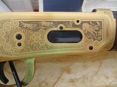 Winchester 94 Limited Edition 11 30-30 Saddle Ring Carbine full coverage leaf engraving by WCS engraver John Ulrich 1978 - Image 3 of 19
