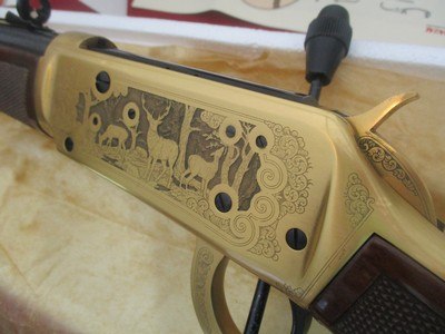 Winchester 94 Limited Edition 11 30-30 Saddle Ring Carbine full coverage leaf engraving by WCS engraver John Ulrich 1978 - Image 9 of 19