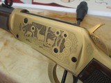 Winchester 94 Limited Edition 11 30-30 Saddle Ring Carbine full coverage leaf engraving by WCS engraver John Ulrich 1978 - Image 9 of 19