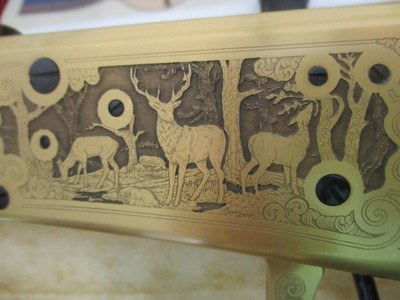 Winchester 94 Limited Edition 11 30-30 Saddle Ring Carbine full coverage leaf engraving by WCS engraver John Ulrich 1978 - Image 10 of 19