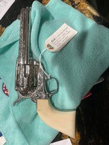 Colt SAA first gen, 1902 Nickel/Engraved - 2 of 2 Colt SAA first gen, 1902 Nickel/Engraved - 2 of 2