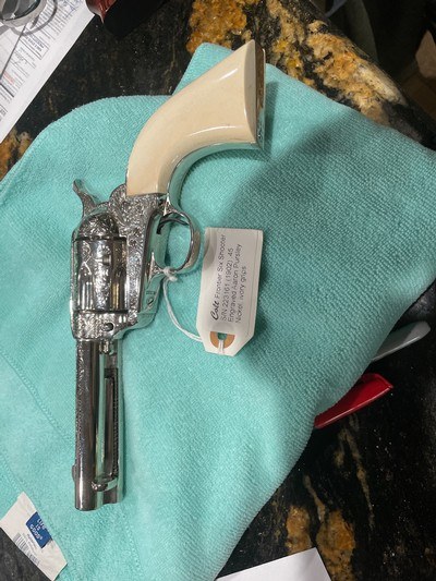 Colt SAA first gen, 1902 Nickel/Engraved