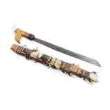 Lapland Sword with 28 caribou/reindeer teeth - 1 of 6