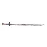 Antique Chinese Dao sword with iron mounts. - 2 of 4