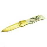 Eagle and flag ivory knife by L.A. McConnell. - 2 of 3