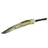 Custom knife by Swedish maker Kaj Embretson w Dmascus blade - 1 of 2