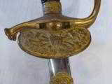 Fancy fraternal sword with original scabbard and leather belt holder Coeurdalene - 3 of 9