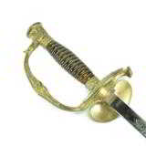 Fancy fraternal sword with original scabbard and leather belt holder Coeurdalene - 1 of 9