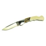 Buck BCCI 500 Duke Custom Knife with mammoth tooth and camel bone handle. - 1 of 3