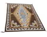 Navajo two gray hills floor rug - 1 of 1