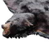 North Idaho black bear rug, double black felt - 3 of 3