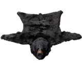 North Idaho black bear rug, double black felt - 1 of 3