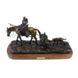 "A New Camp" Bronze by Robert Scriver. Limited Edition 44/50 - 1 of 4