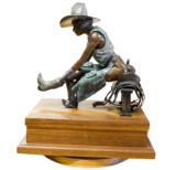 Boots N' Saddle Limited edition by J.L. Snodgrass with revolving stand. No. 2/50 - 3 of 4