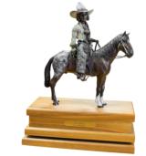 "Bare-Back" Limeted edition by J.L. Snodgrass with revolving stand. No. 3/50 - 1 of 2