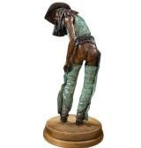 "Buckerette" Limited edition by J.L. Snodgrass with revolving stand. No. 24/50 - 2 of 3