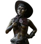 "Colt 45" Limited Edition by Robert W Broshears with revolving stand. No. 8/35 - 3 of 3