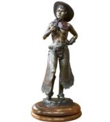 "Colt 45" Limited Edition by Robert W Broshears with revolving stand. No. 8/35 - 1 of 3