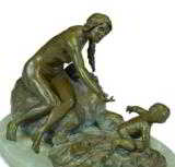 "Letting Go" by deborah copenhaver-fellows (1948 - ) Limited edition bronze. - 2 of 2