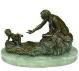 "Letting Go" by deborah copenhaver-fellows (1948 - ) Limited edition bronze. - 1 of 2