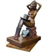 "New Hat"Limited edition by J.L. Snodgrass with revolving stand. No. 1/50 - 1 of 4