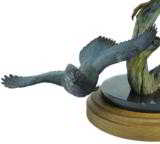 Peregreen falcon Polychrome bronze by Glenn Swanson. 22"H x 24"W. Number 8 of 35. - 2 of 4