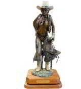 "Saddle Sore" Limited Edition No. 1/25 by J.L. Snodgrass with revolving stand.- 1 of 4