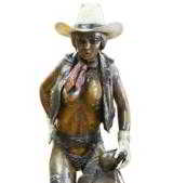 "Saddle Sore" Limited Edition No. 1/25 by J.L. Snodgrass with revolving stand.- 4 of 4
