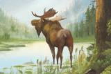 "Moose at the Lake"
signed W. Page - 2 of 3