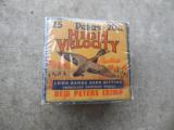 Vintage Peters High Velocity 20 Guage Shotgun shell box (empty) excellent conditon. - 1 of 3