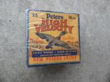 Vintage Peters High Velocity 16 Guage Shotgun shell box (empty) excellent conditon. - 1 of 3