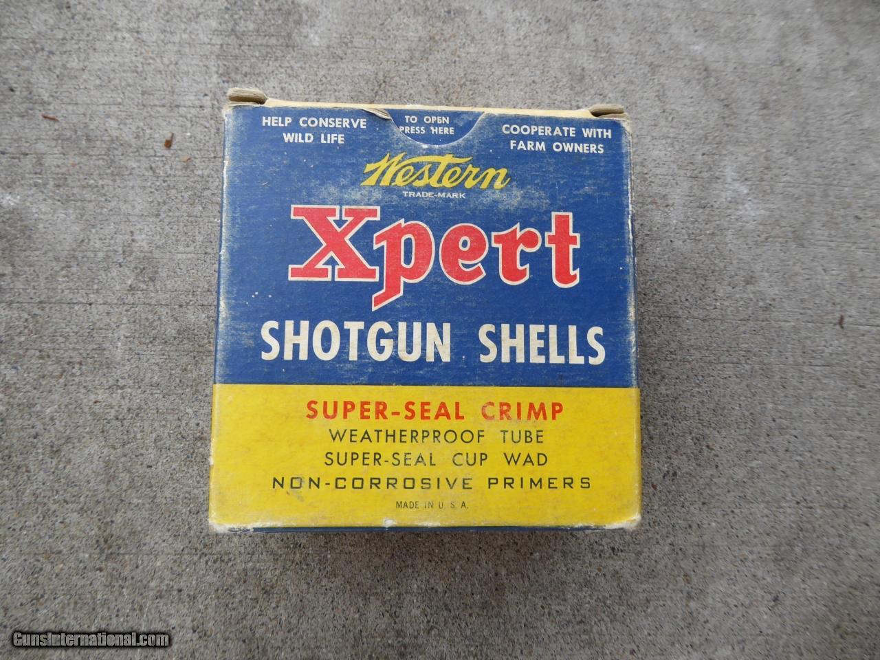 Vintage Western Expert Shotgun shells full box.