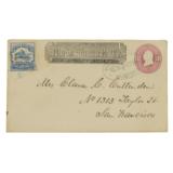 1862 Pony Express 25 Cent Blue Single Stamp LEtter - 1 of 3
