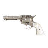 Colt Custom scroll engraved "SAA" revolver; 45 Colt cal - FREE SHIPPING - 1 of 8