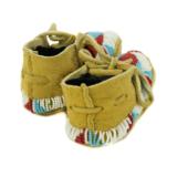 Sioux Baby Moccasins with Buffalo Hoof Design - 2 of 2