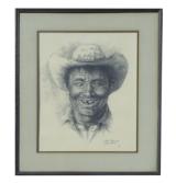 "Cowboy Smile" by William (Bill) Hampton - 2 of 2