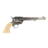 Engraved Colt Single Action Revolver - 2 of 10