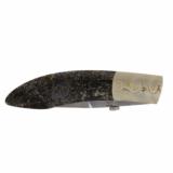 Apache Gold Handle Custom Knife Damascus Steel Blade - 3 of 5
