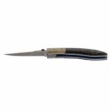Apache Gold Handle Custom Knife Damascus Steel Blade - 5 of 5