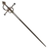 Rare Spanish or Italian Wheel Pommel Sword - 1 of 6