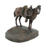 Cowboy Horse Bronze Dresser Tray by Charles Beil - 1 of 1