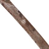 Turkish Yataghan sword cutlass with etched blade - 8 of 11