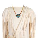 Outfit from Wife of Pacific Indians Chief Dress Choker Moccasins - 3 of 6