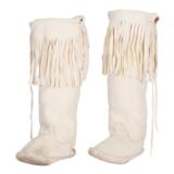 Outfit from Wife of Pacific Indians Chief Dress Choker Moccasins - 5 of 6