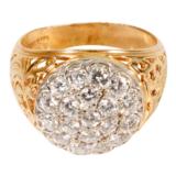 Gentleman's Diamond Cluster Ring - 1 of 3