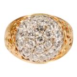 Gentleman's Diamond Cluster Ring - 2 of 3