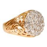 Gentleman's Diamond Cluster Ring - 3 of 3