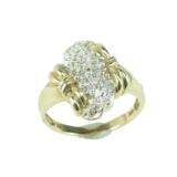 10k Gold Ornate Diamond Ring - 1 of 3